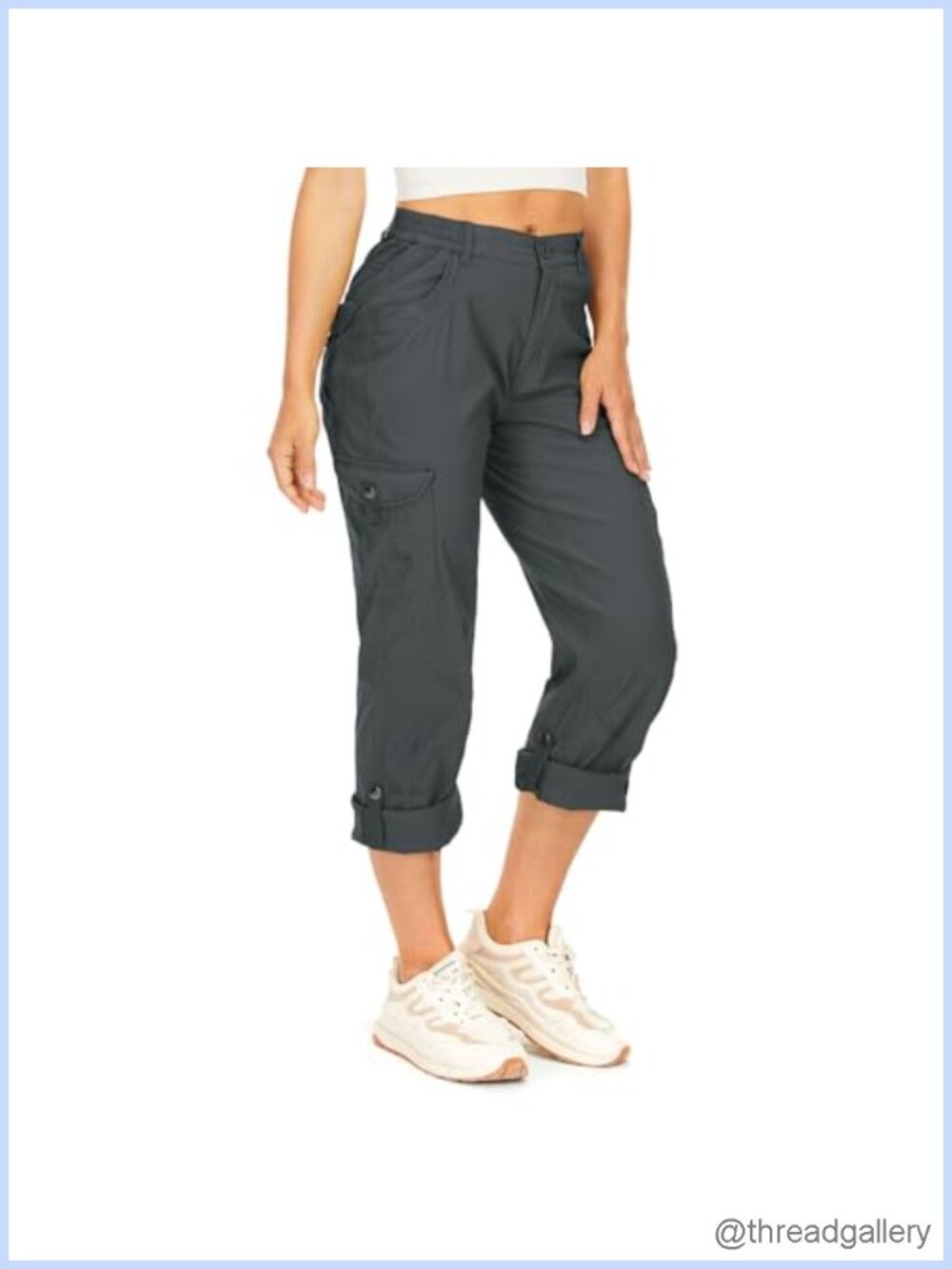 Women's Hiking Cargo Convertible Capri Pants Quick Dry UPF50+ Waterproof